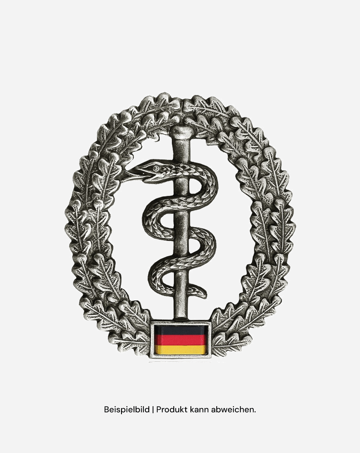 Bw Barett Abzeichen SanDienst - Metall