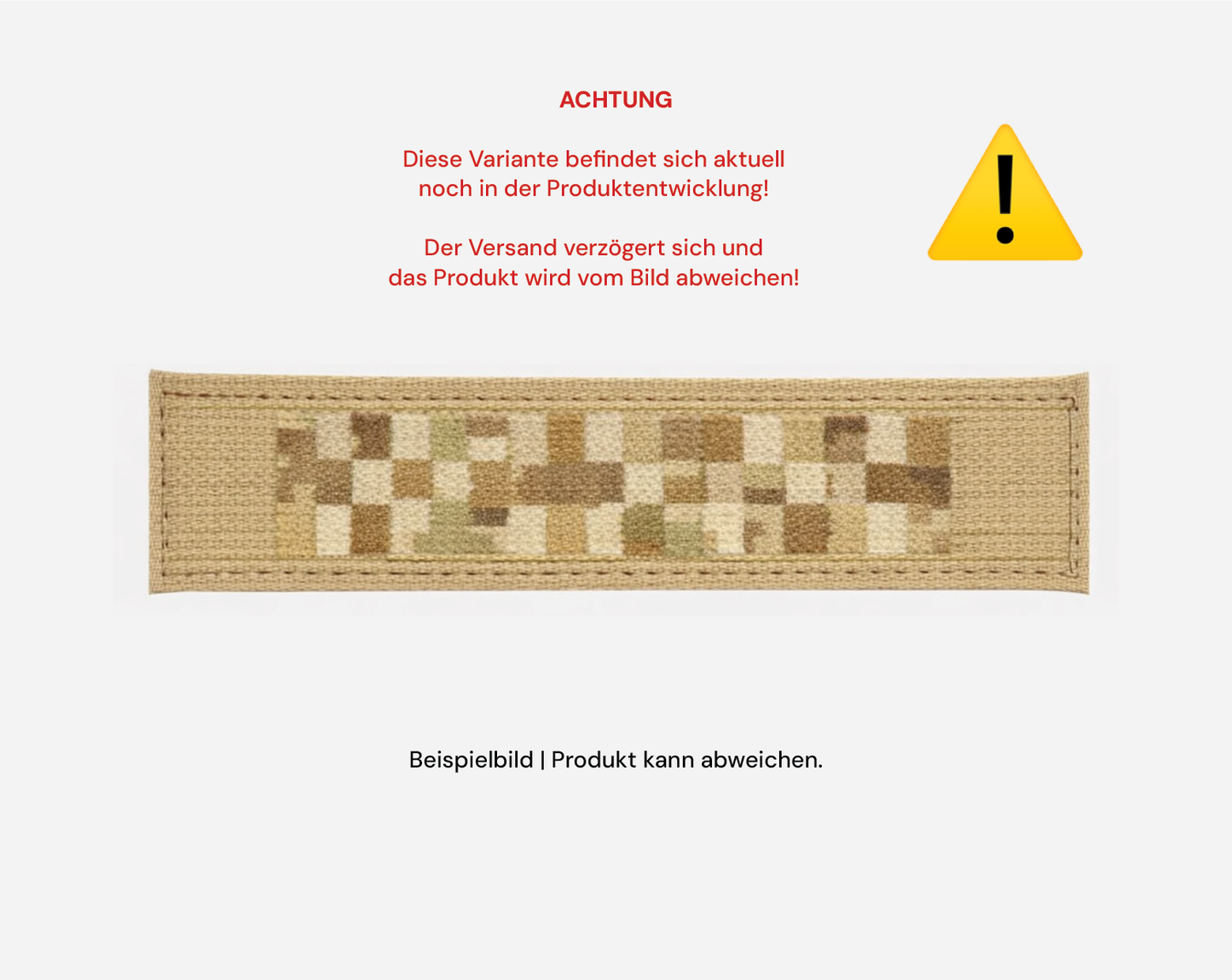 Namensstreifen "gepixelt" - khaki - 3er Satz