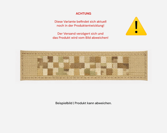 Namensstreifen "gepixelt" - khaki - 3er Satz